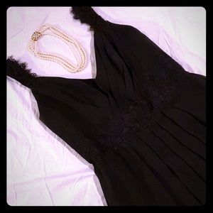 Sorella Vita black formal flowy floor length gown